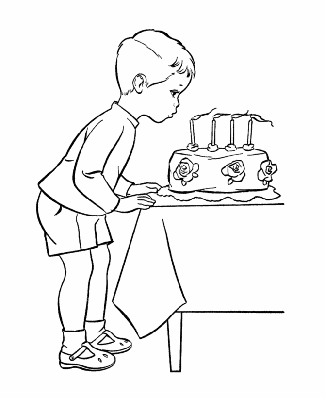 Birthday Party Coloring Page coloring page